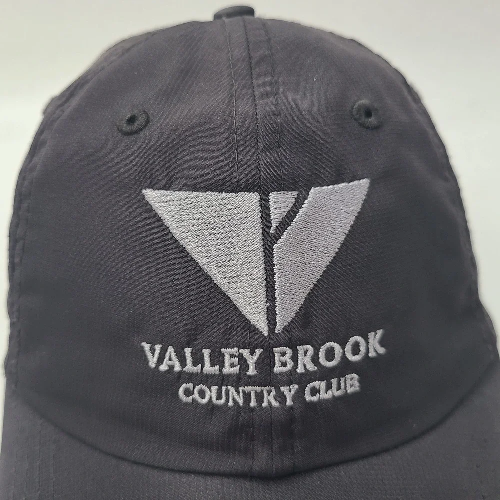 Valley Brook Country Club Hat Adjustable Ouray Black Gray Golf Course Canonsburg
